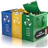 PTMS® Borse Raccolta Differenziata con COPERCHIO - Carta, Plastica e Vetro | 3 B