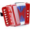 Vilac Fisarmonica 10 Tasti Strumento Musicale in Legno per Bambini dai 3 Anni | Colori abbinati attraenti | sonorità dolci e melodiose | sviluppa risveglio musicale e coordinazione | idea regalo ludica