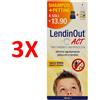 LENDINOUTACT 3 X Lendinout Act Shampoo Trattamento Antipidocchi 150 Ml + Pettine