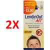 LENDINOUTACT 2 X Lendinout Act Shampoo Trattamento Antipidocchi 150 Ml + Pettine
