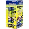 Sandokan, 4 Zanza Party Insetticida Spray Zanzare Giardino 600ml, Antizanzare per Esterno Potente con Valvola Jet, Azione Abbattente Rapida 10 Minuti contro Zanzara Tigre, Mosche e Cimici