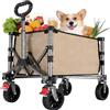 YEAUPE PRO Carrello pieghevole da 65 litri e 50 kg | il tuo assistente quotidiano multiuso con manico regolabile, cachi