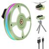 Smiling Shark CL01 Lampada da campeggio, portatile a LED da campeggio, ricaricabile, con clip e filettatura da 1/4 pollici e gancio, 3 temperature di colore e luce laterale RGB per campeggio, zaino di
