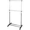 Wintem - Stand Appendiabiti Regolabile in Metallo con Ruote Girevoli 360°, Facile da Montare, Ideale per Abiti Cappotti e Accessori, Altezza Regolabile e Struttura Stabile