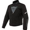 Dainese Veloce Lady D-Dry Jacket, Giacca Moto 4 Stagioni, Donna, Nero/Charcoal-Gray/Bianco, 46