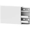 Cablecoach Battiscopa in PVC da 6 m, con canalina per cavi integrata, colore bianco, altezza 80 mm (4 pezzi da 1,5 metri)