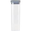 VIGAR - Contenitore - Ideale per dispensa e frigorifero - 32 x 10 cm - Homey - Contenitore organizer ermetico con silicone - Grigio