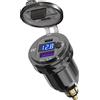 Qidoe Adattatore DIN Hella a USB C per Moto: Qidoe Dual USB PD3.0 e QC3.0 12V Moto Car