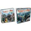 Asmodee - Ticket to Ride Europa, Gioco da Tavolo Avventura Ferroviaria, 2-5 Giocatori, 8+ Anni, Edizione in Italiano + Ticket to Ride United Kingdom + Pennsylvania Board Game EXPANSION