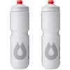 HydraPak Breakaway Surge - 2 Borracce Da Bici (30oz, Bianco) | Alto flusso, A prova di perdite, Facile da comprimere, Scanalatura di presa, Tappo autosigillante, per Bici