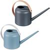 Relaxdays Annaffiatoio per Piante d'Appartamento, Set da 2, 1,7 L, Plastica, Innaffiatoio Piante, Collo Lungo, Colorato