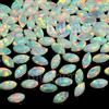 Senza marchio 10 pezzi certificato Australia multicolore opale bianco fuoco 4x2,5 mm pietra...