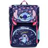 Seven Zaino Scuola Estensibile - STICH MY ALIEN PAL, Blu - Zaino Doppio Scomparto - Ta