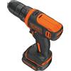 BLACK+DECKER 10,8V Trapano avvitatore a batteria ultra compatto con batteria da