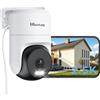 Vim tag VIMTAG 2,5K Telecamera Wi-Fi Esterna, Videocamera di Sorveglianza Interna a 360°