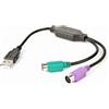 CableXpert USB-zu-PS/2 Convertitore UAPS12-BK