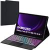 Vankeypad Custodia con tastiera per Samsung Galaxy Tab S9 FE/S9 11" 2023: tastiera retroil