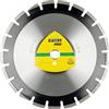 KLINGSPOR 337730 dischi di taglio diamantati grandi per asfalto, arenaria, DT 350 A, 350 mm x 25.4 mm, 5500 Rpm, 3.2 mm segmenti
