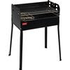 Ferraboli Barbecue a Carbonella e Legna Griglia grande 58x37 cm Doppio Braciere