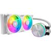 COOLER MASTER DISSIPATORE MASTERLIQUID PL240 FLUX WHITE EDITION ARGB LIQUID COOL