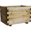 VivaGarden Fioriera 60x40x40 H in Fibra sintetica cm 60x40x40 Marrone