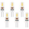 Caldarax 6 Pezzi Lampadina LED G4 2W AC/DC 12V, Equivalenti a 20W Lampada Alogena, Bianco