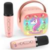 Dislocati Karaoke per Bambini con 2 Microfono Wireless Karaoke, Regalo Bambina 3