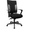 Topstar TF20RS100, Sedia giravole da ufficio Two 20 con braccioli fissi R2 OPA, rivestimento in tessuto, Nero (Schwarz)