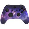 eXtremeRate Cover Custodia per Xbox Series X S Controller Joystick,Shell Copertura Anteriore Scocca DIY Ricambio per Xbox Series X S Joypad Model 1914-Galassia Nebulosa