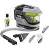 Ryobi RDC18BL-0, Smacchiatore multisuperficie con Spazzola Motorizzata 18V ONE+, Certificato IPX7, 3 pulsanti per attivare spray detergente, spazzola e aspirazione