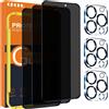 QHOHQ Pellicola Privacy per iPhone 16 Pro Max + Pellicola Fotocamera, Grado Mili