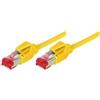 Tecline Patch Cable S/FTP, PIMF, Cat 6, Yellow, 0,3 M senza alogeno, con cavo Draka e Hi