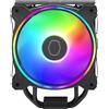 Cooler Master Hyper 212 Halo CPU Air Cooler - Finitura in Alluminio Nero Corvino
