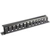 WP Europe WP PANELLO GUIDACAVI 1U CON COPERCHIO NERO RAL9005 WPN-ACM-301-B
