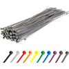Gocableties Fascette Plastica Grigie - 300 mm x 4,8 mm - 100 Pezzi - Fascette Elettricista