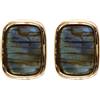 Etrusca Gioielli Orecchini Donna ETRUSCA GIOIELLI Bronzo placcato ORO GIALLO 18 Kt LABRADORITE