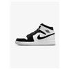 NIKE JORDAN 1 MID - BIANCO/NERO/ARGENTO- DH6933-100