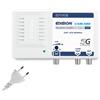 EDISION CAM-100 Amplificatore Antenna TV, Centrale Banda Larga, 1UHF, 18-34db Re
