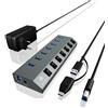 MediaMondo ICY BOX IB-HUB1701-C3 USB 3.2 Gen 1 (3.1 Gen 1) Type-B 5000 Mbit/s Antracite