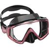 Cressi Liberty 3, Maschera per Immersioni, Apnea e Snorkeling, Disponibile in Versione Due/Tre Vetri Unisex Adulto, Nero/Rosa, Taglia Unica