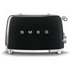 Smeg Tostapane 2000W 50 STYLE 4x4 Black TSF03BLEU