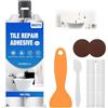 Miioto kit Riparazione Piastrelle Bianco, Ripara Ceramica Lavandino | Stucco per