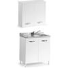 pidema.it Mobile cucina bianco con scolapiatti miscelatore lavello inox e sottolavello