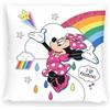 Disney Home Minnie Mouse - Cuscino decorativo con imbottitura e chiusura lampo - 40 x 40 cm - Cuscino con imbottitura - Cuscino decorativo per divano, soggiorno e camera da letto - morbido cuscino