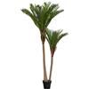 Avilia Palma Artificiale da Interno, 180cm - Pianta Artificiale a 2 Tronchi con Vaso Decorativo Nero Opaco e Verde, Ideale per Decorazione Casa e Ufficio
