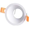 Wonderlamp W-E000125, Faretto da Incasso Confort Rotondo Bianco. Portalampada GU10 incluso.