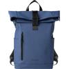 IN TEMPO Zaino Roll-top Drop gomma antipioggia dim. 30x42x14cm blu InTempo