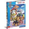 Clementoni - 27178 - Supercolor Puzzle - Paw Patrol - 104 Pezzi - Puzzle Bambini