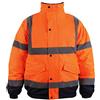 Blackrock Hi Vis Waterproof Bomber Jacket, Per uomo e donna, Giacca arancione, Cappotto, Utility e sicurezza, High Viz, Lavori edili, Idrorepellente, Certificato EN 20471 Classe 3, EN343 3:7