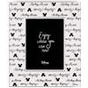VALENTI & CO. - Disney Mickey e Minnie - Cornice legno 15x20 cm - Portafoto da tavolo con dettagli in argento - Idea Regalo Neonato o Regalo Battesimo - Cornice foto per cameretta bambini
